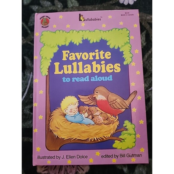 Rare Favorite Lullabies to Read Aloud, Bill Gutman, J Ellen Dolce Lullabies Book - Picture 2 of 14